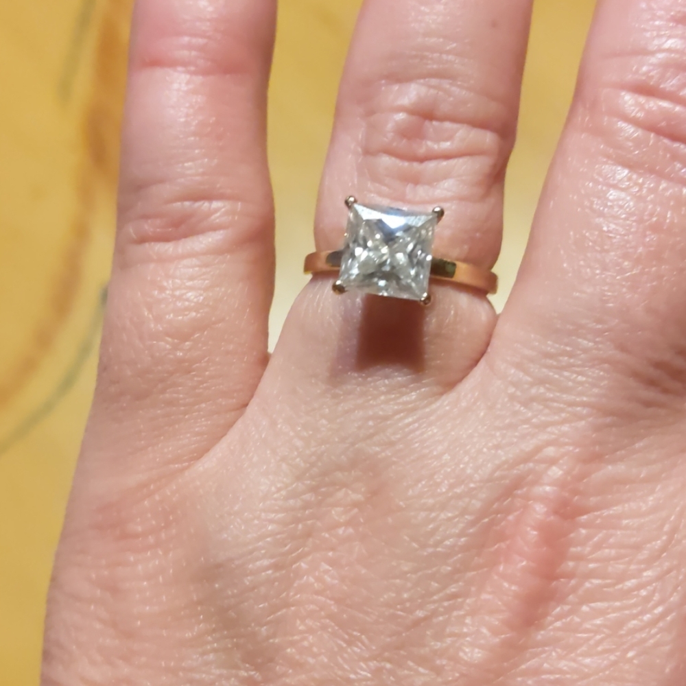*reserved*Moissonite diamond engagement ring